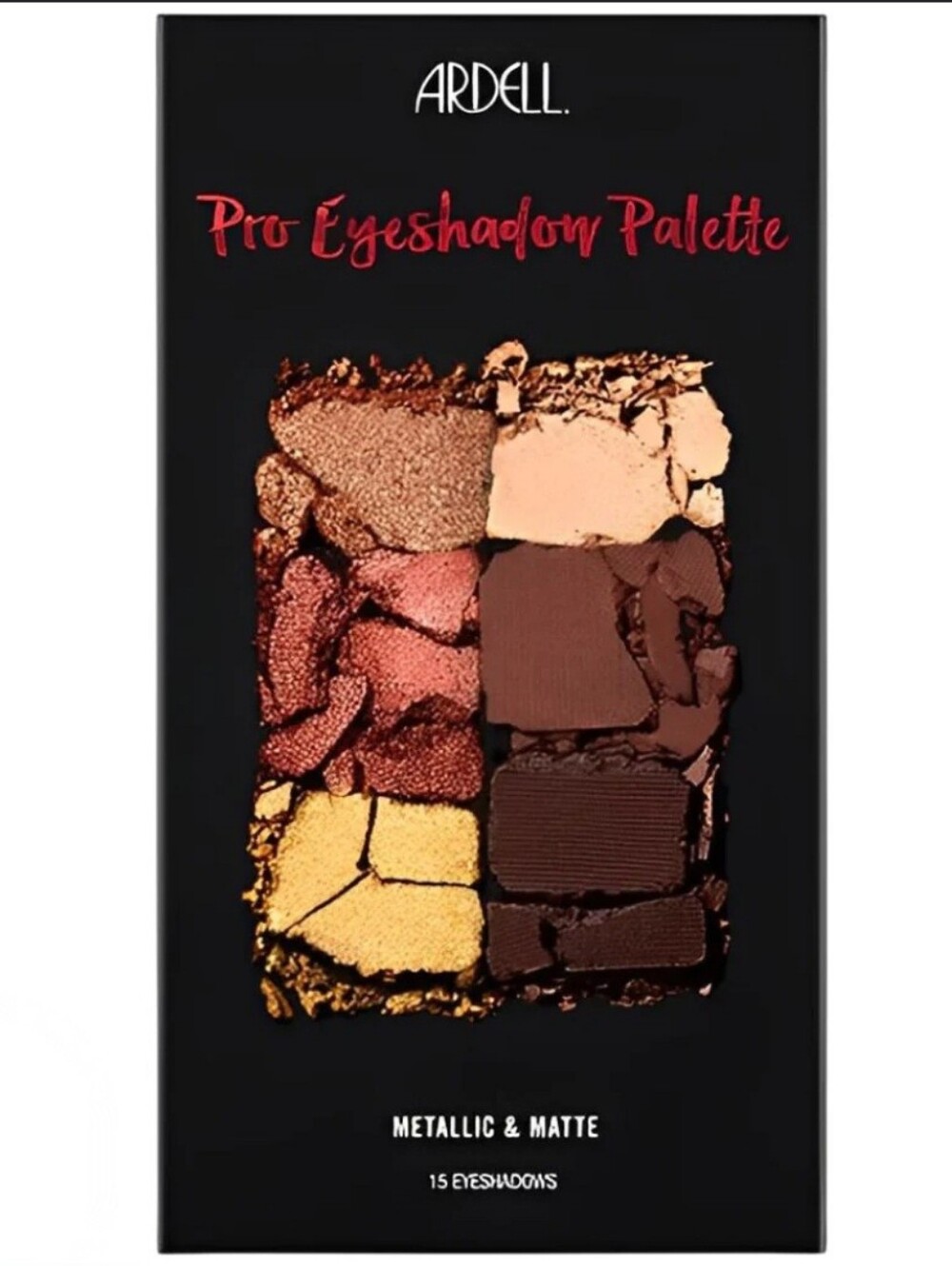 Ardell Pro Eyeshadow Palette — Gold, Rose, Bronze & Brown Shades